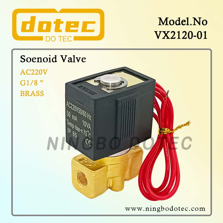 VX2120-01 1/8'' SMC Type 2-Way Brass Solenoid Valve