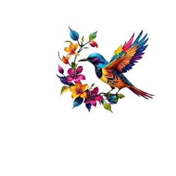 Outdoor Iron Wall Hanging with Flying Bird Design