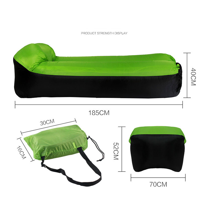 Fast Inflatable Air Lounger Sofa Bed Camping Furniture Lazy Sleeping Bag And Air Beach Chair Seat Cushion in Outdoor