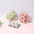 PURDORED 1 Pc Women Folding Card Wallet Female Lady Business Card Holder Short Girl Coin Purse Simple for Women Card Holder