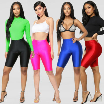 Women Cycling Shorts Dancing Gym Biker Slim Active Sports Solid Sexy Skinny 2019 New Summer