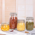 jars with lid large capacity honey candy jar kitchen container sealed with cover glass jars secret stash glass storage bottles
