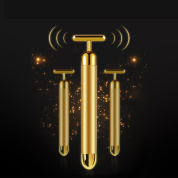 Slimming Face 24K Gold Vibration Energy Beauty Bar Electric Strick Facial Beauty Massage Stick Lift Skin Tightening Wrinkle Tool