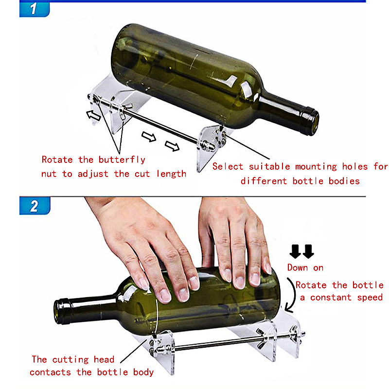 New Glass Bottle Cutter Tool Professional Bottles Cutting Glass Bottle-cutter Adjustable DIY Cuting Machine Wine Beer Cutter
