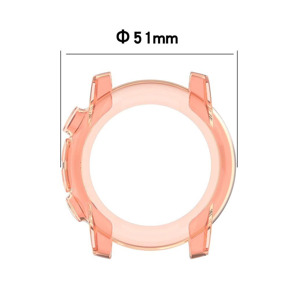 Clear TPU Protector Bumper Watch Frame Case Cover for Xiaomi Amazfit Stratos 3 Smart Watch Band Strap Accessories Stratos3