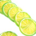 10pcs Mini Artificial Fruit Simulation Lemon Slices 3 Colors Resin Fake Artificial Fruit Model Party Kitchen Wedding Decoration