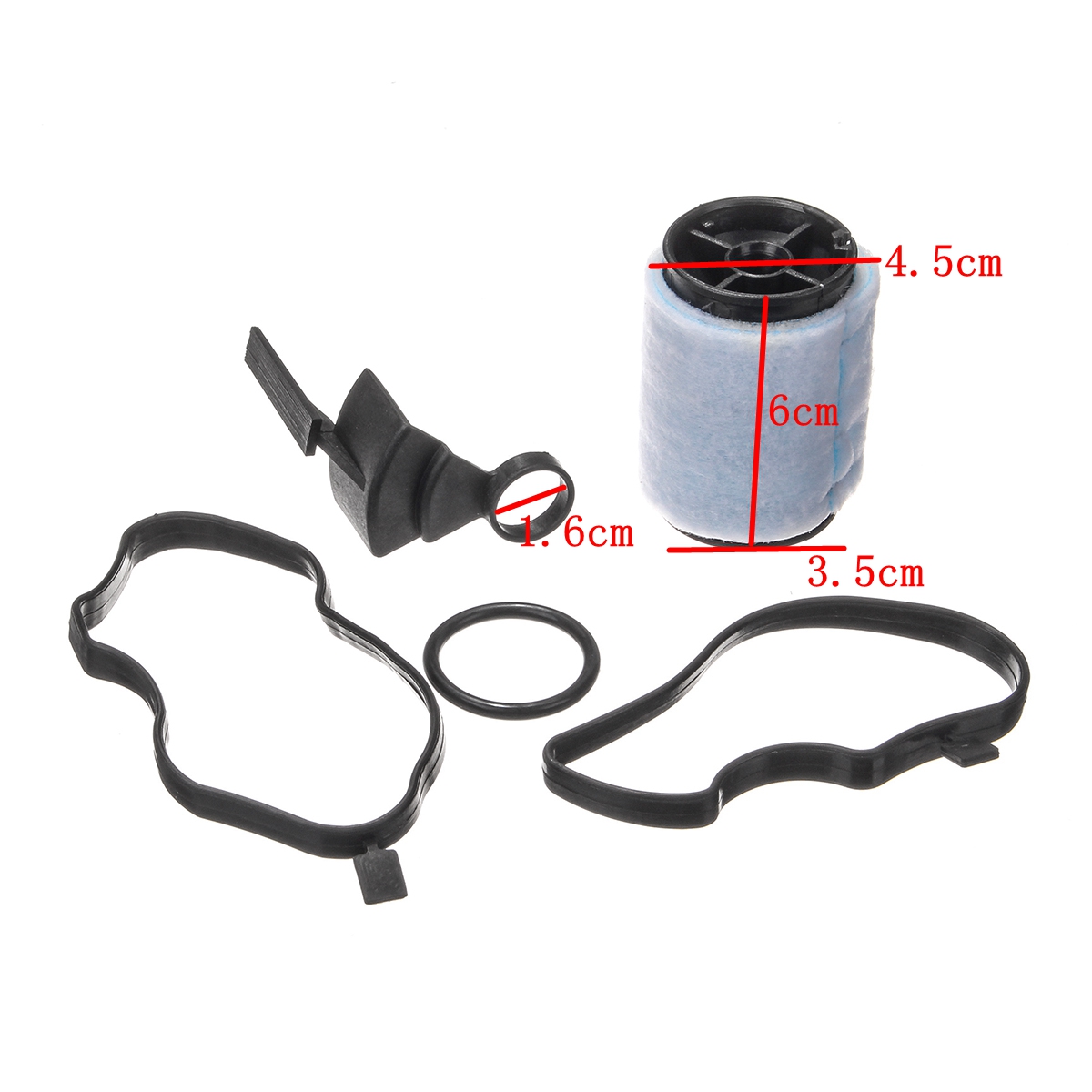 For BMW E46 E53 E60 E87 E90 E83 E91 E39 E61 X3 X5 1998-2012 #11127793164 Crankcase Oil Breather Separator Filter With Gaskets