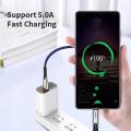 QC 3.0 Fast Charger Adapter 5A Micro USB Cable For Huawei P8 P9 Lite Y5 Y6 Y7 Y9 2018 Honor 6 7 LG G3 G4 18W EU Plug USB Charger