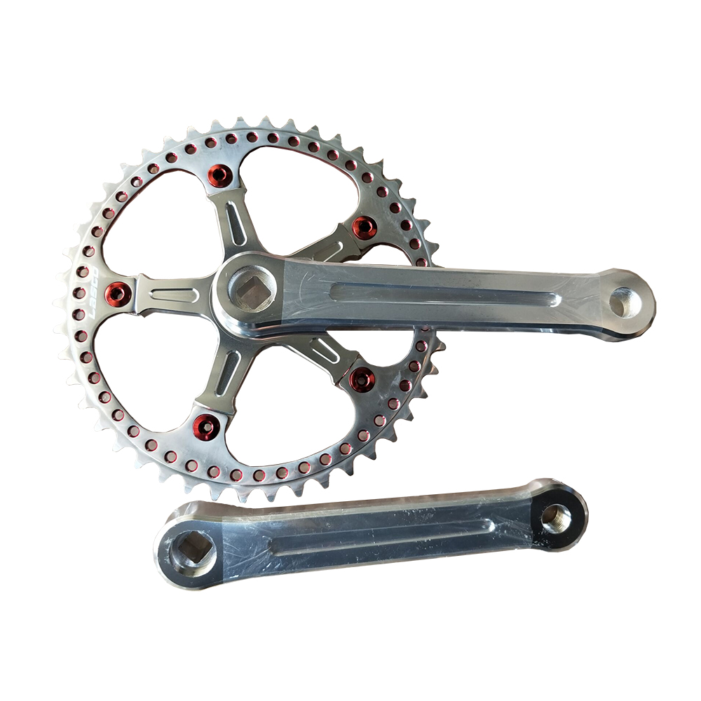 single speed 46T 170mm aluminum alloy hollow CNC high end bicycle crank chainwheel