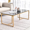 Nordic marble coffee table modern small apartment living room luxury simple rectangular sofa side coffee table
