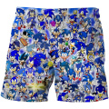 Cute 3D Cartoon Summer Boy Streetwear Shorts 3d Printed sonic the hedgehog Baby Boys Shorts Children Kids Pants Mario Shorts