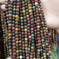 Natural stone beads Picasso 4/6/8/10/12mm Round Ball loose beads for Jewelry Making Necklace DIY Bracelets Accessories