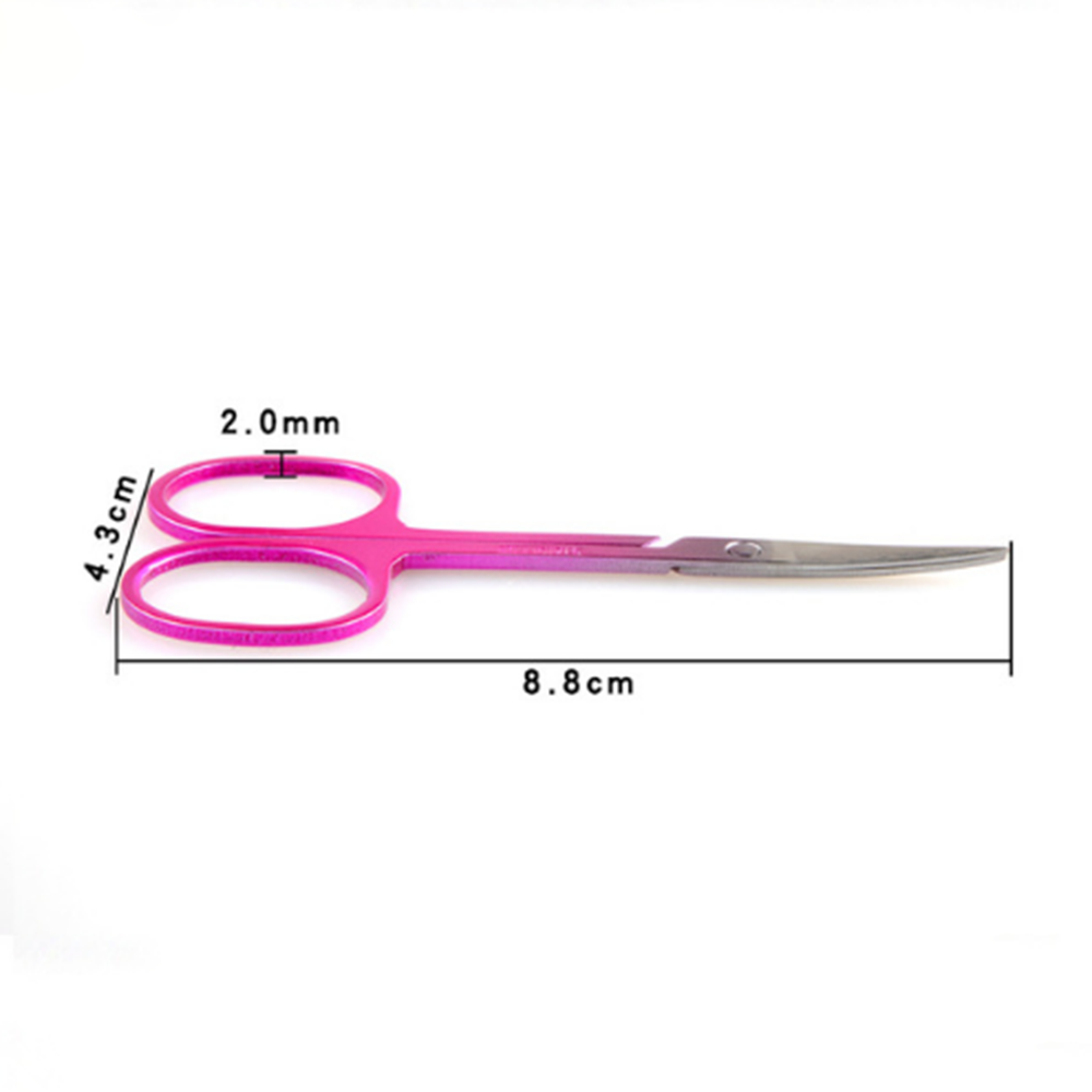 Portable Eyebrow Trimmer Stainless Steel Color Eyebrow Razor Eyebrow Scissors Eye Brow Shaper Shaver Face Razor for Women Makeup
