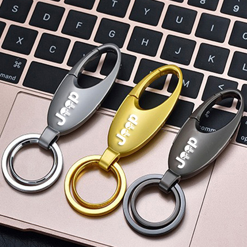For Jeep Renegade Compass Patriot Keychain Alloy Metal Clasps Hooks Accessories Buckle Waist Car Keychain Keychain for car keys