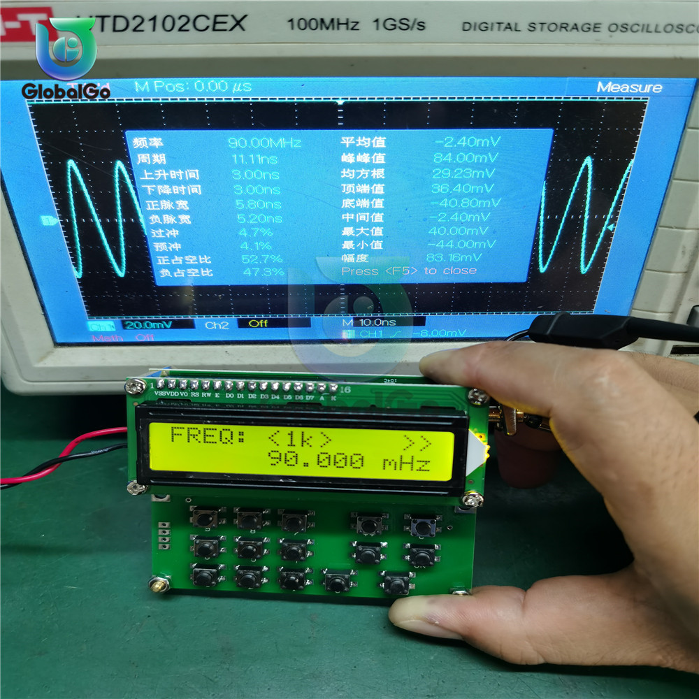 ADF4351 Signal Source Variable-Frequency Oscillator Signal Generator 35MHz to 4000MHz Digital LCD Display USB DIY Tools