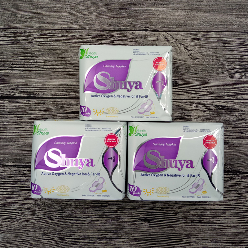 5 Packs/lot Anion pads sanitary napkin Shuya menstrual pads women health care love strip feminine anion sanitary pads 68 pcs