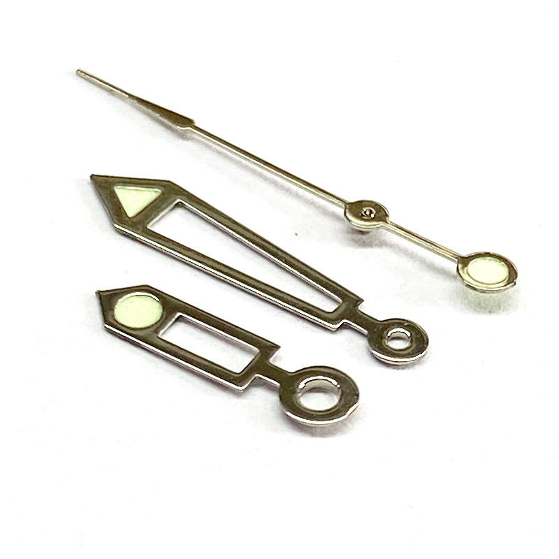 polished watch hands