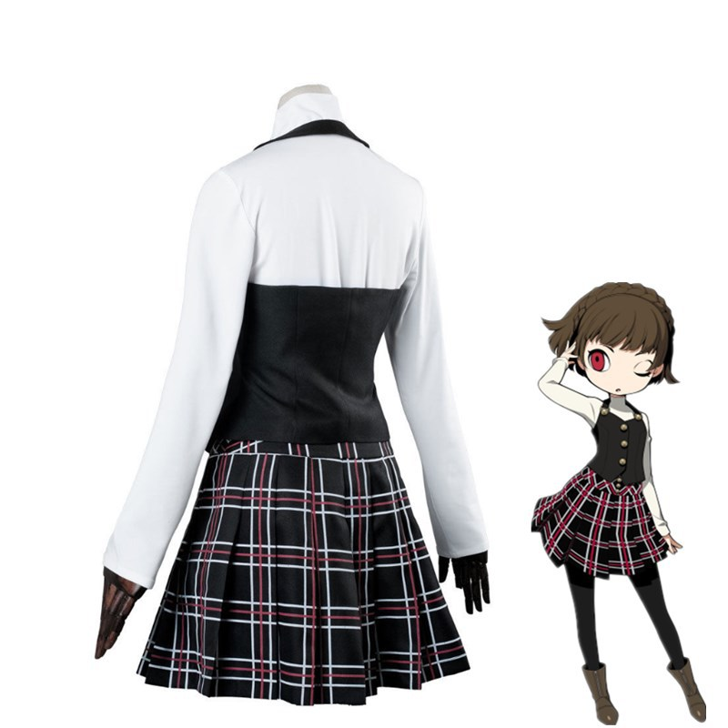 Persona 5 Cosplay Costume Queen Makoto Niijima Cosplay Costume School Uniform Halloween Carnival Party Dress