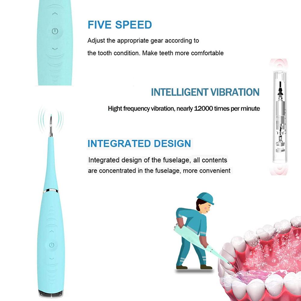 Electric Ultrasonic Dental Scaler Tooth Calculus Remover Cleaner Tooth Stains Tartar Tool Remove Whiten Teeth Cleaner Machine