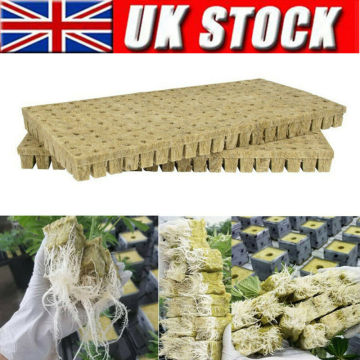 Grodan 25mm SBS Rockwool Propagation Grow Cubes Tray Hydroponics 49/98 Plugs