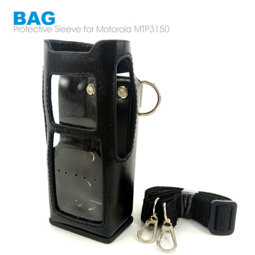 Mtp3150 Leather Protective Sleeve Bag Hard Holster Case for Motorola MTP3150 MTP3100 MTP3250 Walkie Talkie