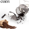 CUKYI Stainless Steel Handuse Coffee bean roaster Espresso coffee bean Roaster with a burner machine Easy operating