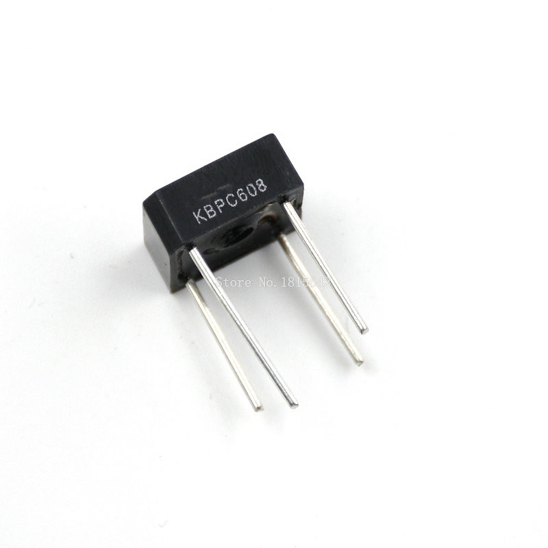 10PCS KBPC608 KBPC-608 6A 800V Single Phases Diode 4pin bridge rectifier new