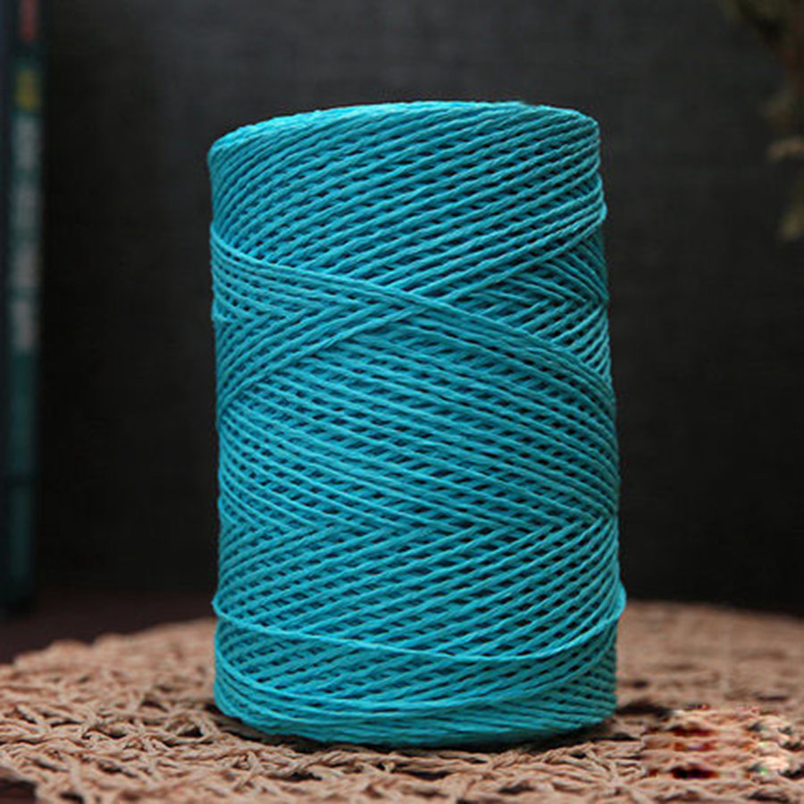 500g/roll Raffia Yarn Hand Crochet Paper Straw Rope Chunky Knitting Yarn Yarn for Handmade Summer Hat Material Supplier