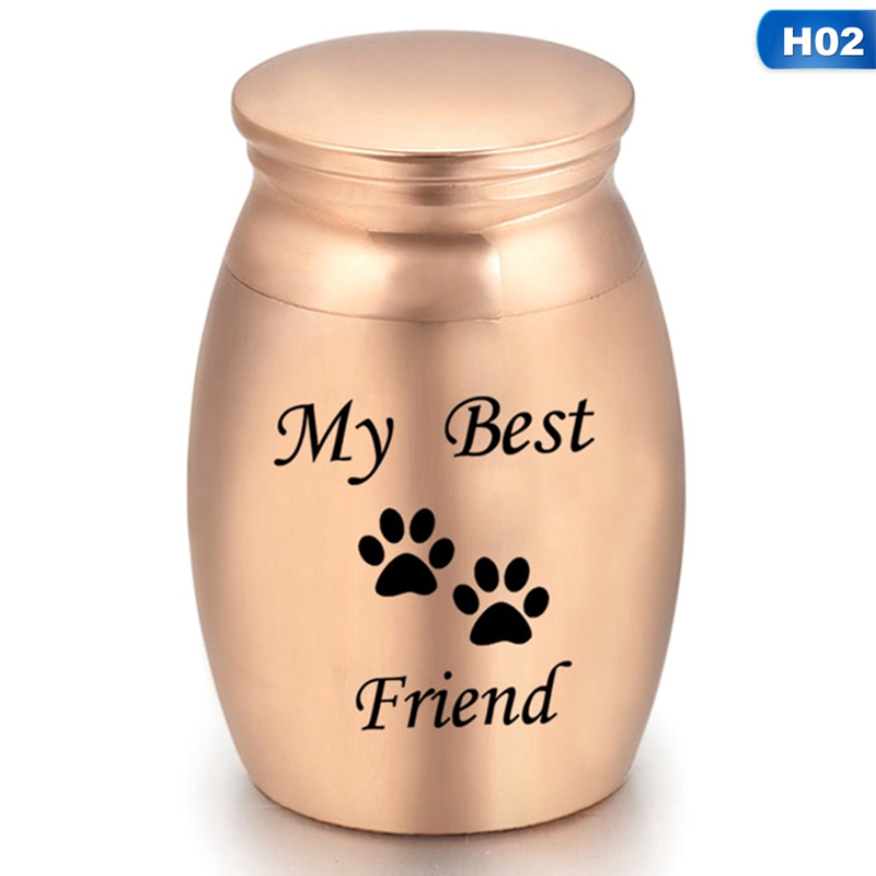 Pet Memorial Iron Urn For Dogs Cats Birds Cremation Ashes Openable Ashes Holder Small Animals Mouse Rabbits Fish Funeral Casket