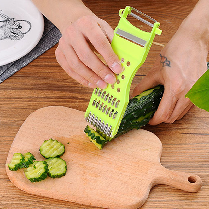 1PC Household kitchen multi-function vegetable cutter potato shredder radish shredder cucumber slicer manual peeler A135