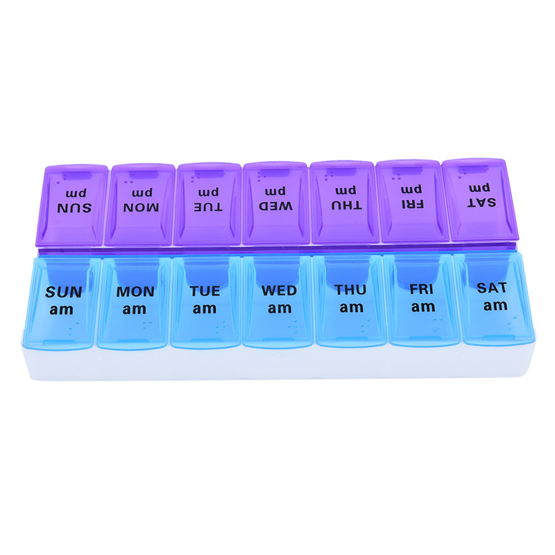 Newest 7 Days Weekly Tablet Pill Medicine Box Holder Storage Organizer Container Case for Home Office Supply