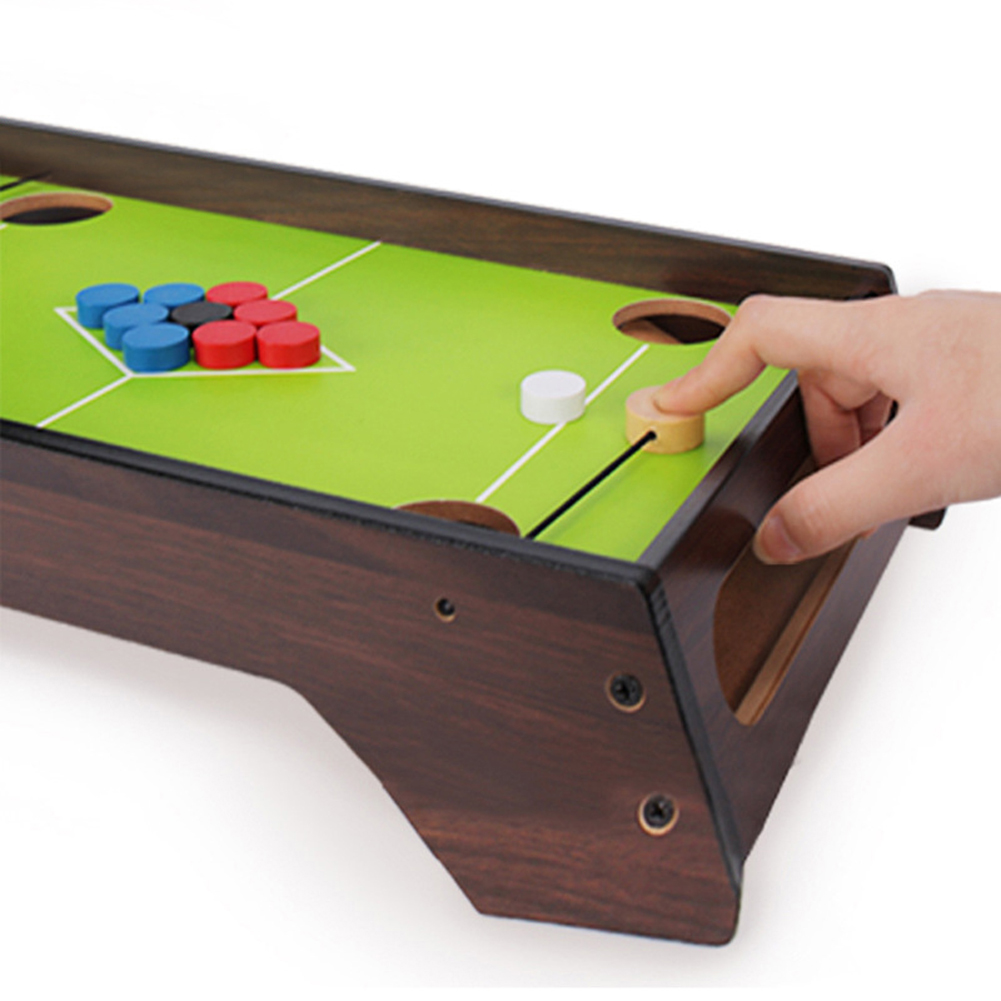 Wooden Billiard Pool Table Game Table Billiards Game for Family Ice Ball Table Game Competitive Board Games
