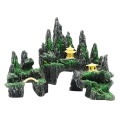 Playing Artificial Resin Rock Cave View Tree Bridge Aquarium Mountain Climbing Simulation Landscaping Rockery Stone Fish Tank