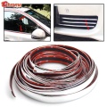 6/12/20mm Car Styling Chrome Decorative Strips Front Rear Fog Light Trim Cover Door Window Body Molding Decoration Accessories
