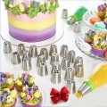 4/27pc Stainless Steel Nozzles Set Cake Decorating Tips Silicone Pastry Bags DIY Mouth Icing Piping Cream Set Cookie Baking Tool