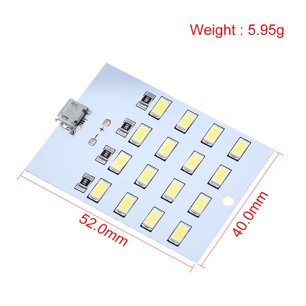 1PCS high quality 5730 smd 5V 430mA~470mA White Mirco Usb 5730 LED lighting panel USB mobile light Emergency light night light