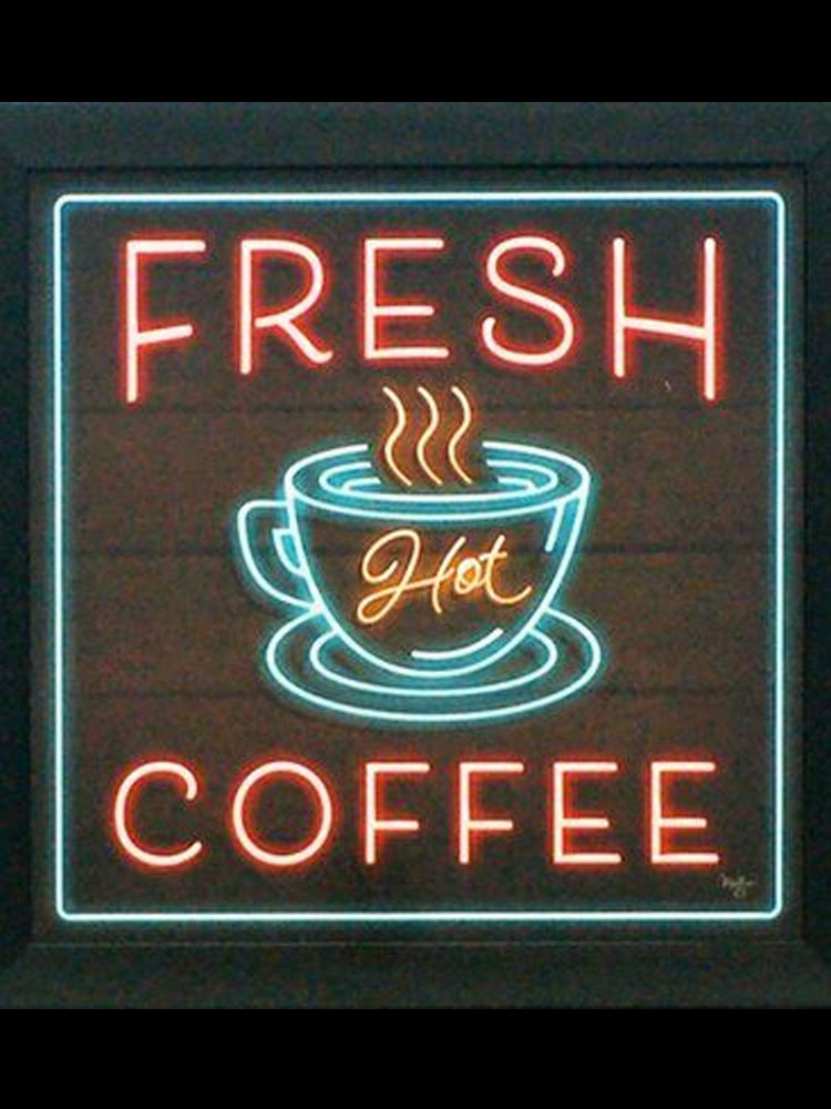 Neon Sign For Fresh hot Coffee Glass Tube cafe club Lamp resterant art light advertise custom LOGO DESIGN Impact Attract light