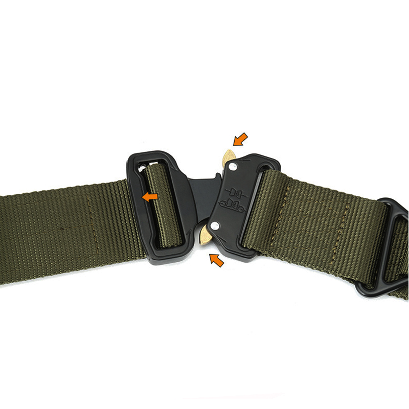 HSSEE 4.3cm heavy duty tactical belt high quality polyamide quick release metal buckle military army belt unisex sports belt