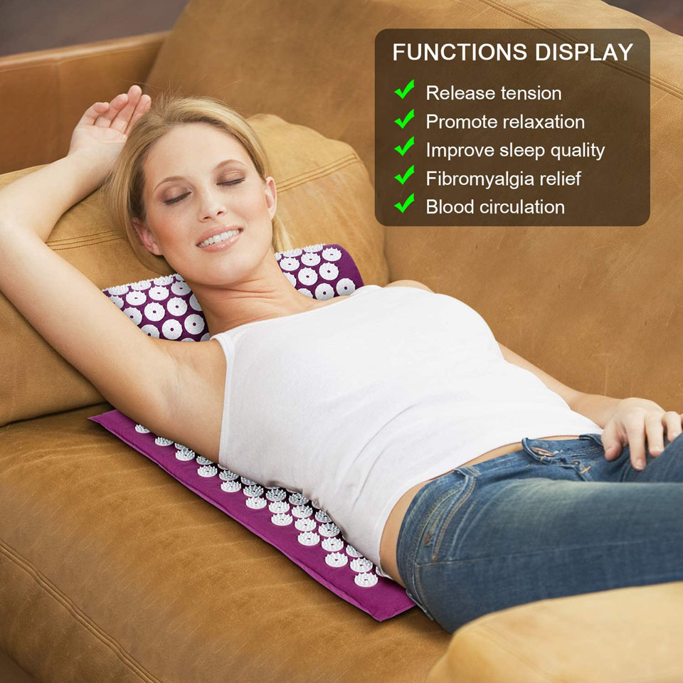 Massage cushion to relieve pressure and pain of adult men and women, protect neck health pillow massage