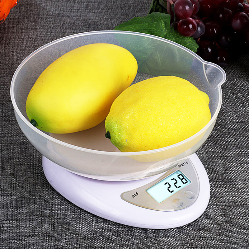 DIDIHOU 5kg/1g 1kg/0.1g Portable Digital Scale LED Electronic Scales Postal Food Measuring Weight Kitchen LED Electronic Scales