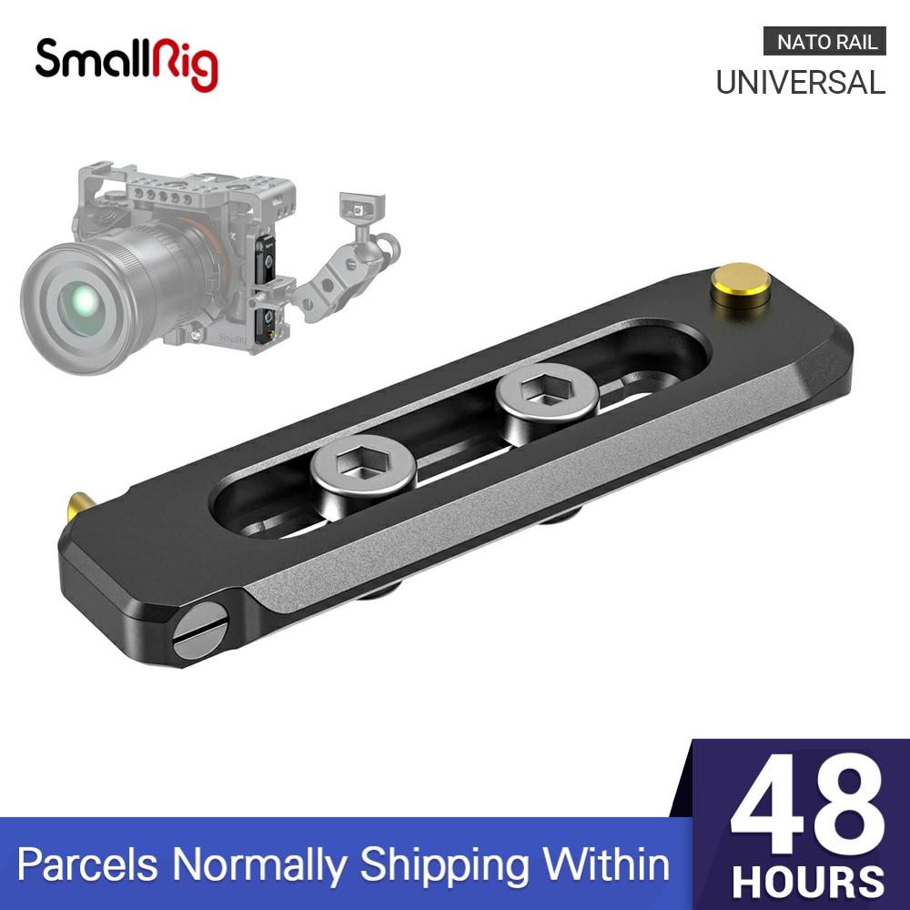 SmallRig Low-profile NATO Rail 70mm Long 6mm Thick Nato Rail With 1/4"-20 Mounting Screws -2483