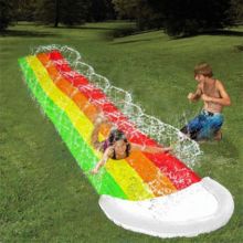 Children Surf PVC Water Slide Outdoor Summer Backyard Surfboard Garden Funny Splash Pool New