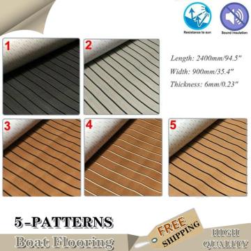 5 pattern EVA foam flooring floor teak self adhesive matte yacht boat Marine boat floor decking sheet mat accessories