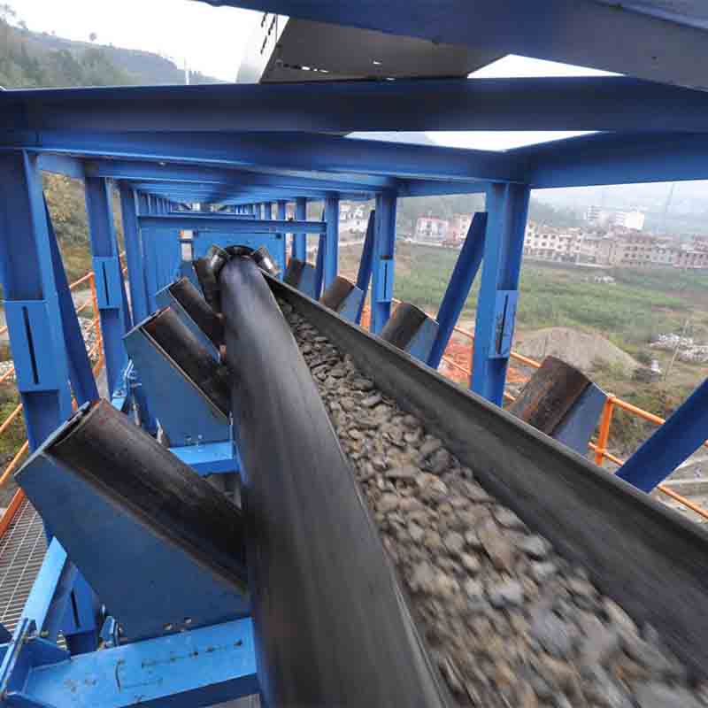 Coalfield transfer pipe belt machine