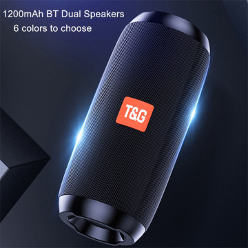 TG117 Portable Bluetooth Speaker Wireless Bass Column Waterproof USB Speakers Support AUX TF Subwoofer Loudspeaker