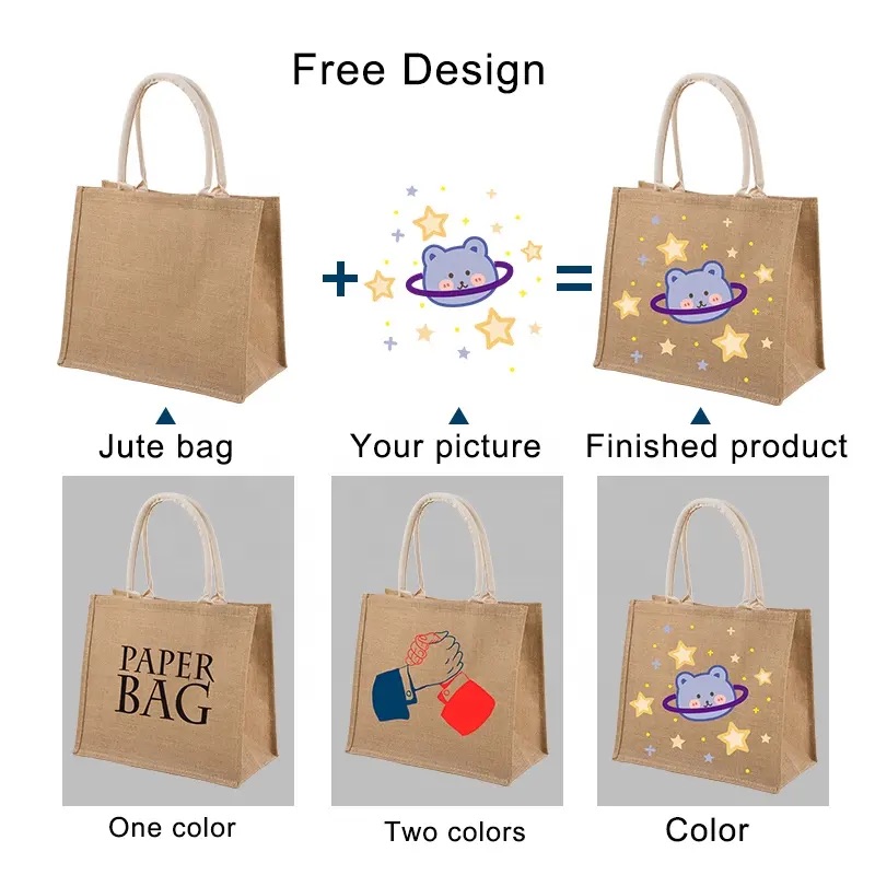 large burlap gift bags