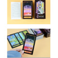 50Sets/Lot Holographic Tarot Board Game 78 PCS/Set Tarot Cards Game English Edition Tarot Board Game For Family