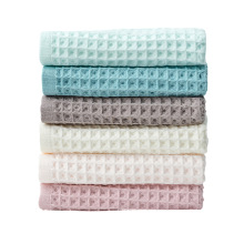 New 2020 4PC 100% Cotton Hand Towels for Adults and Kids Plaid Hand Towel Face Care Magic Bathroom Sport Waffle Towel 34x74cm