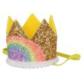 Adorable Baby Birthday Hats Children'S Party Crown Hat Rainbow Crown Hairband For Birthday Party Supplies Photo Prop