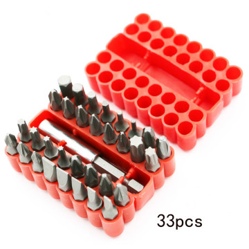 High quality 33pcs electric screw driver bit Rechargeable drill Abnormity head bolt